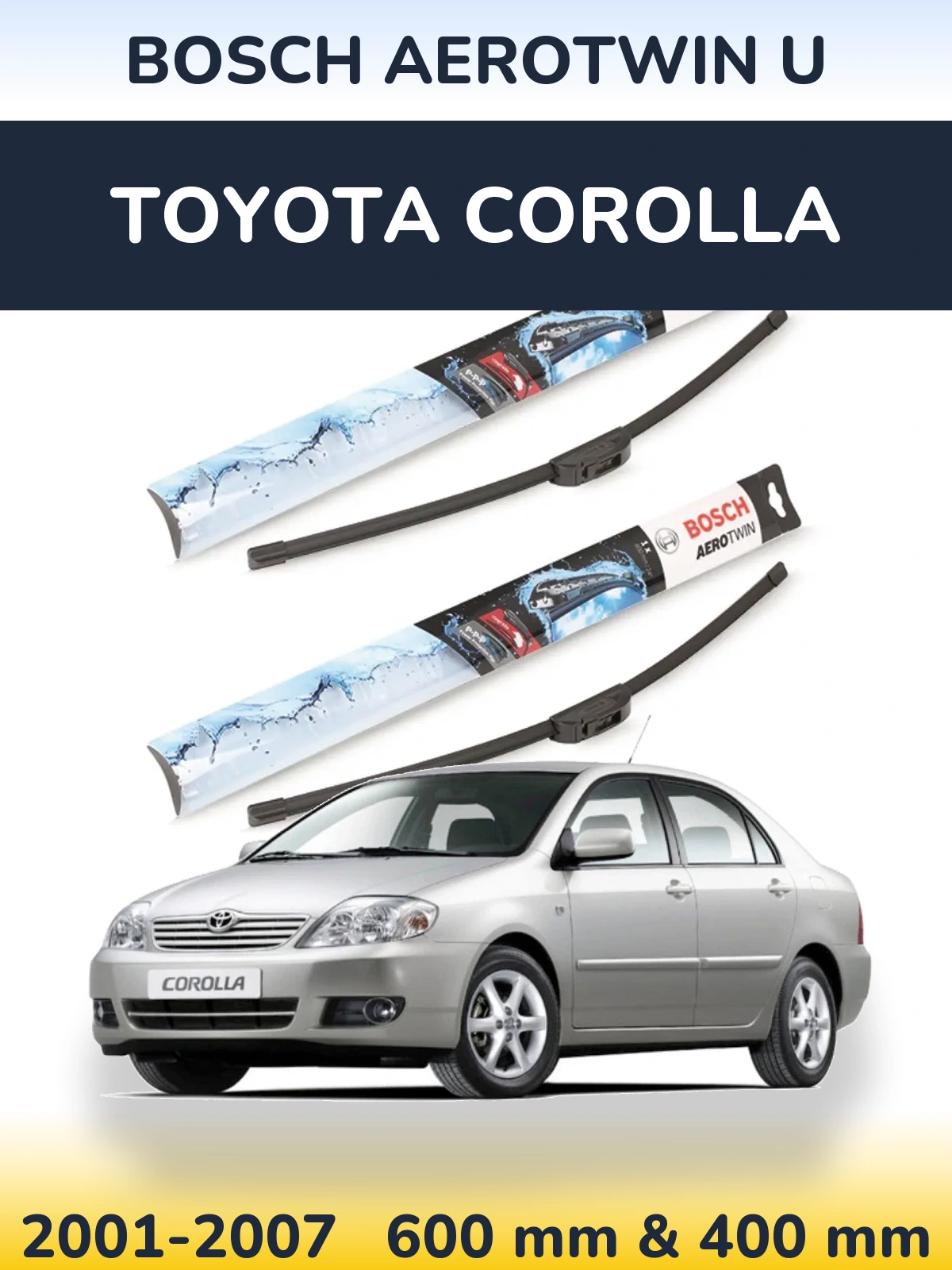 Torkarblad BOSCH AeroTwin U för Toyota Corolla