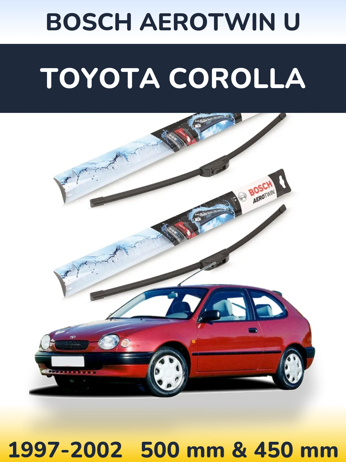 Torkarblad BOSCH AeroTwin U för Toyota Corolla