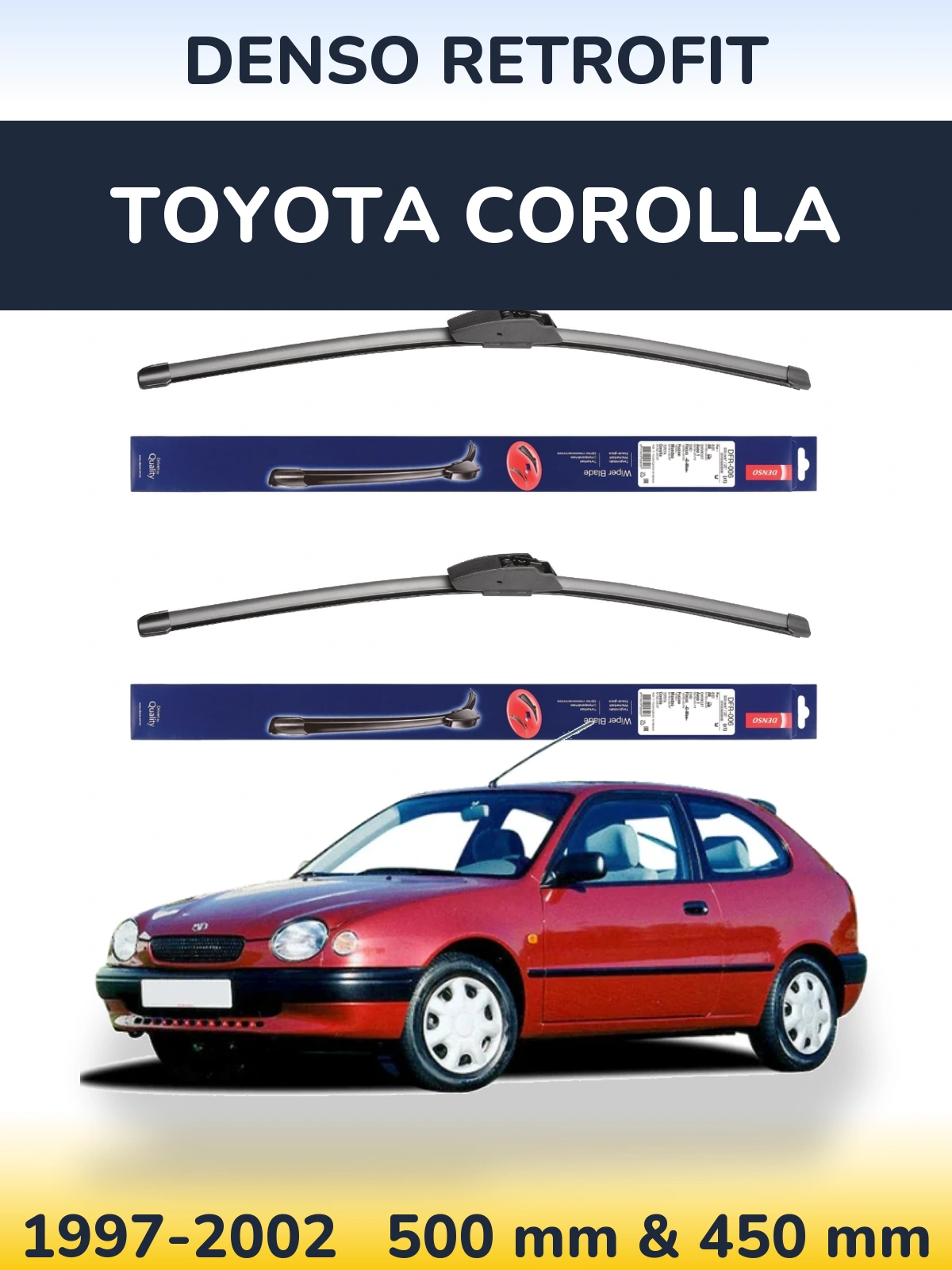 Torkarblad Denso Retrofit för Toyota Corolla