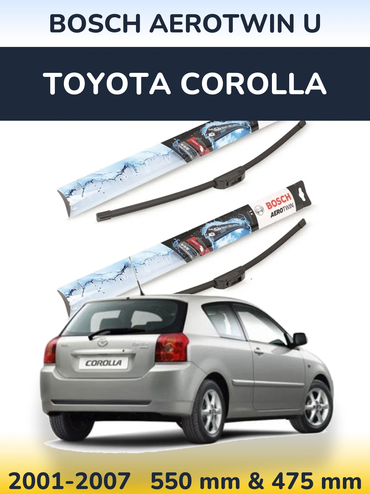 Torkarblad BOSCH AeroTwin U för Toyota Corolla