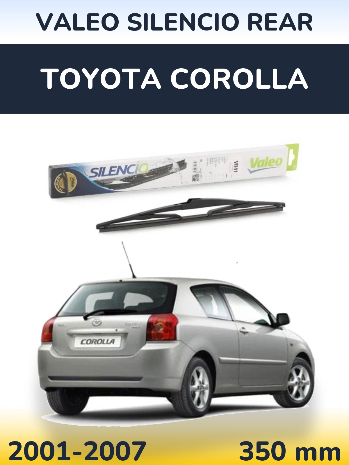 Torkarblad Valeo Silencio Rear för Toyota Corolla