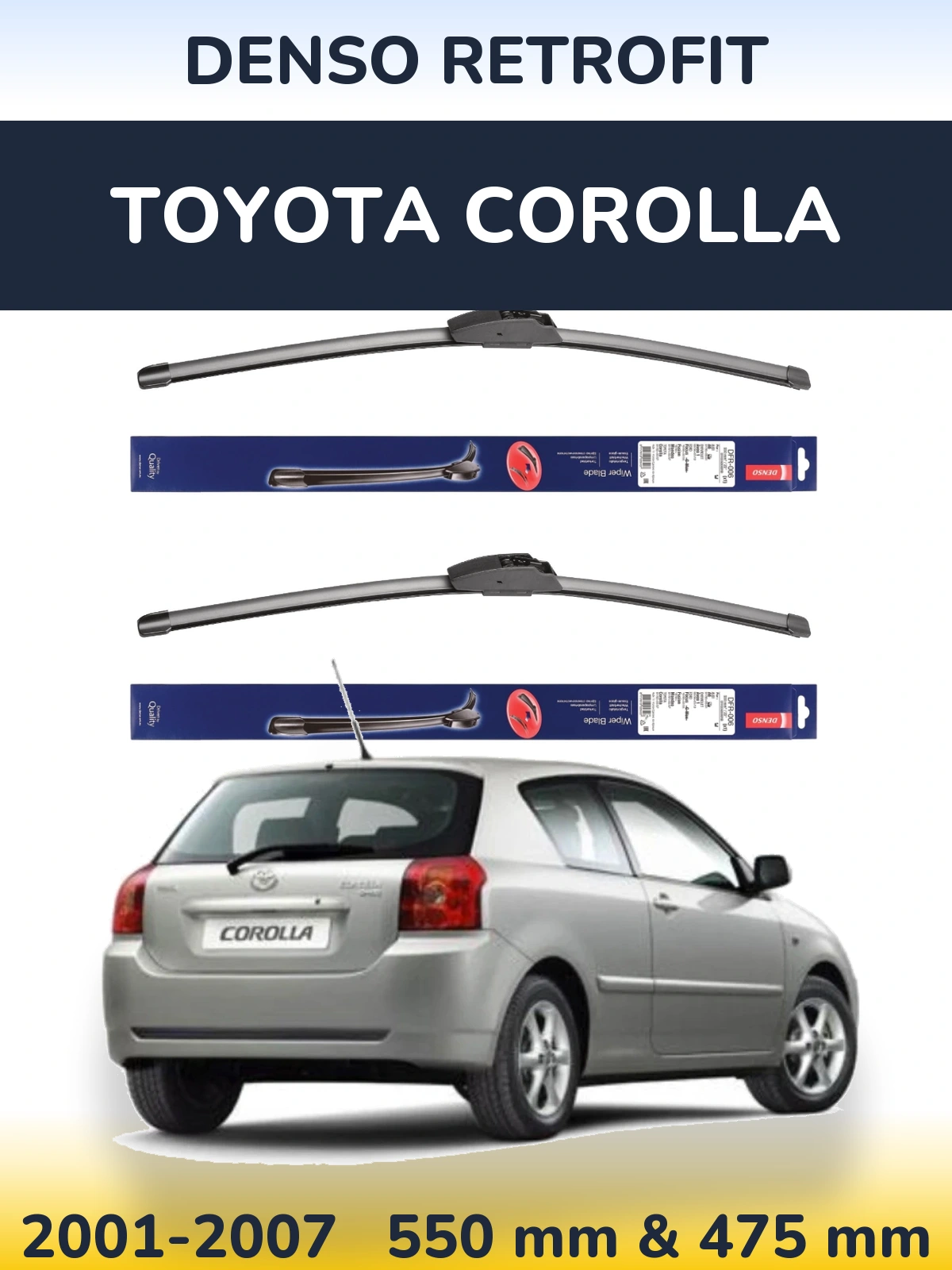 Torkarblad Denso Retrofit för Toyota Corolla