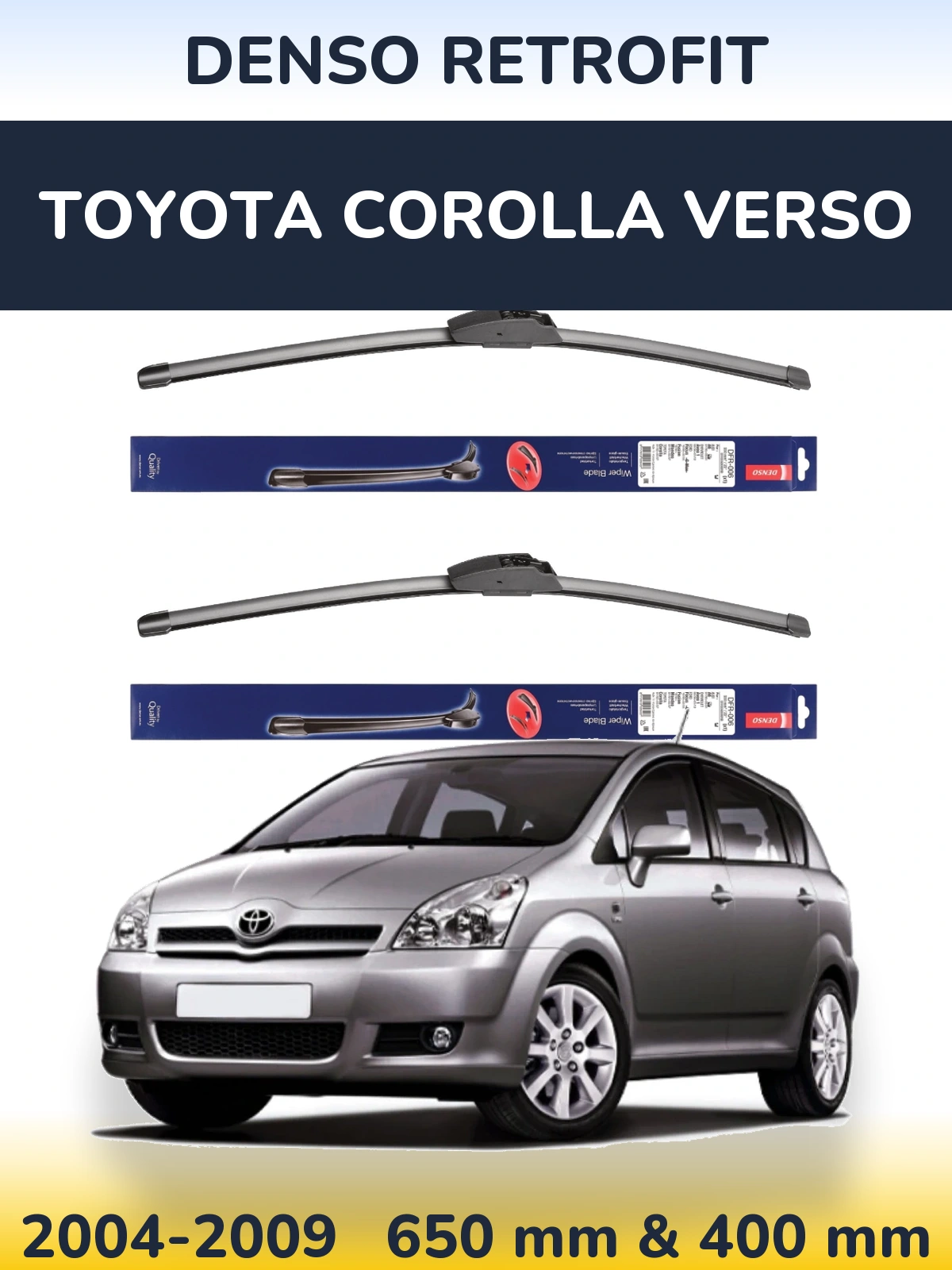 Torkarblad Denso Retrofit för Toyota Corolla Verso