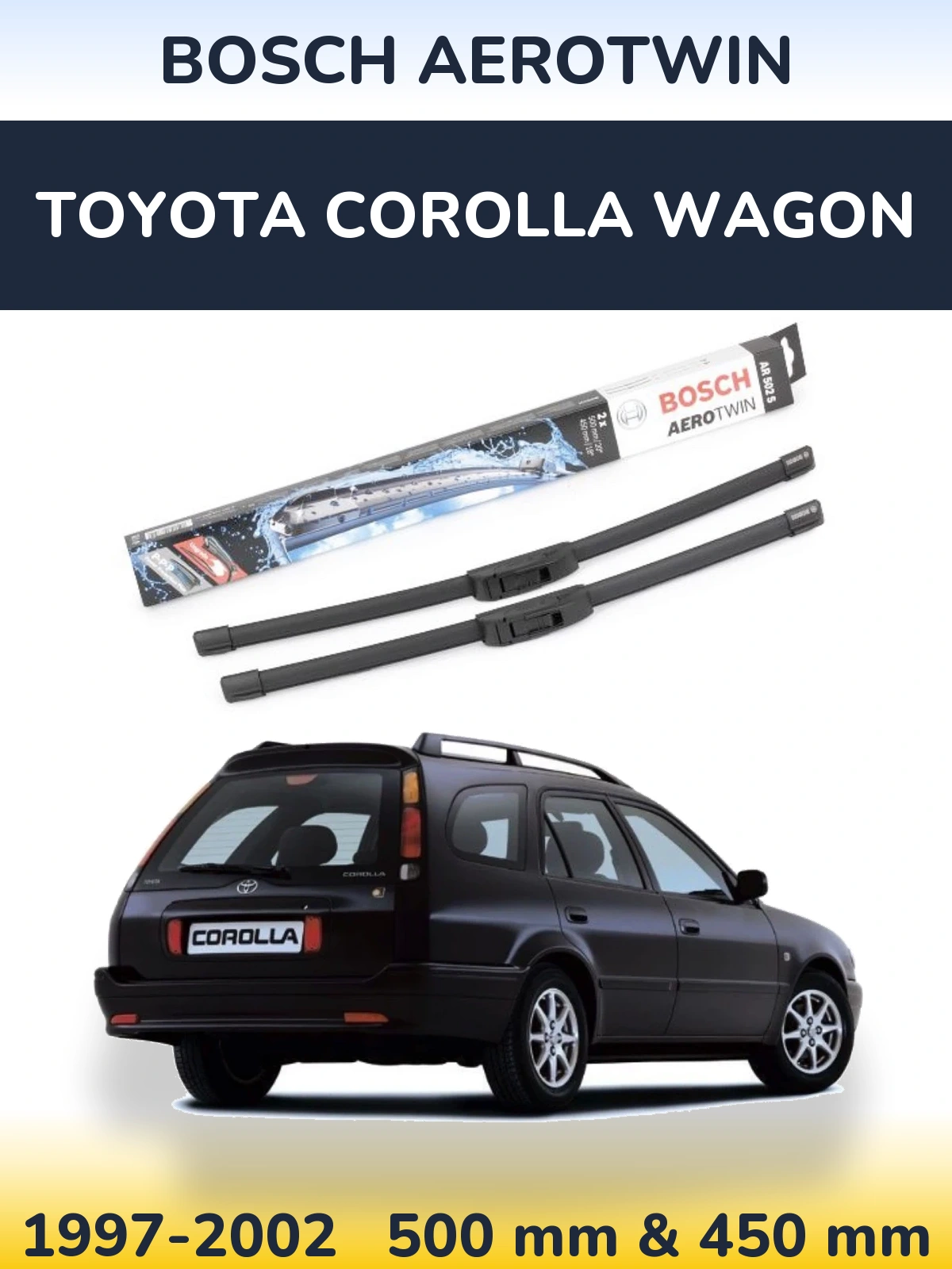 Torkarblad BOSCH AeroTwin för Toyota Corolla Wagon