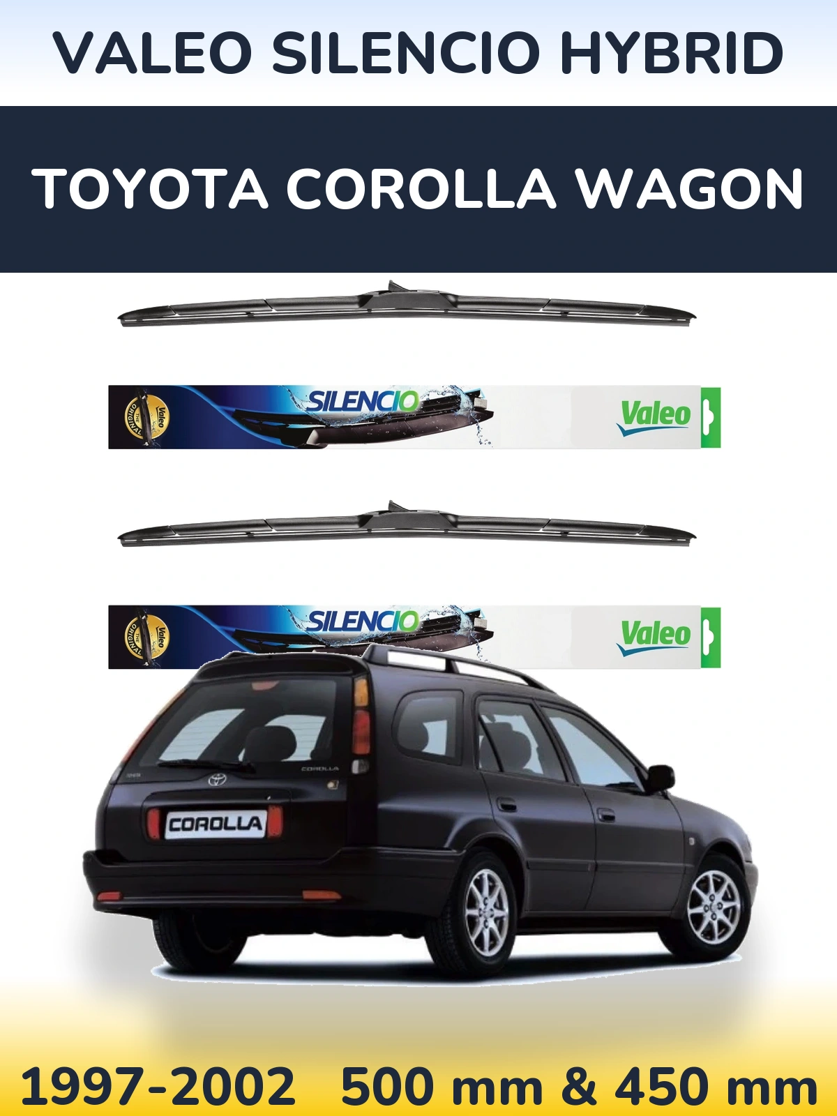 Torkarblad Valeo Silencio Hybrid för Toyota Corolla Wagon
