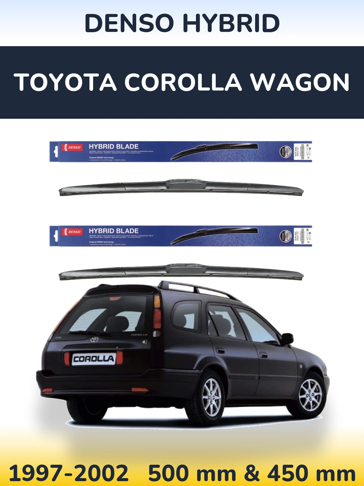 Torkarblad Denso Hybrid för Toyota Corolla Wagon