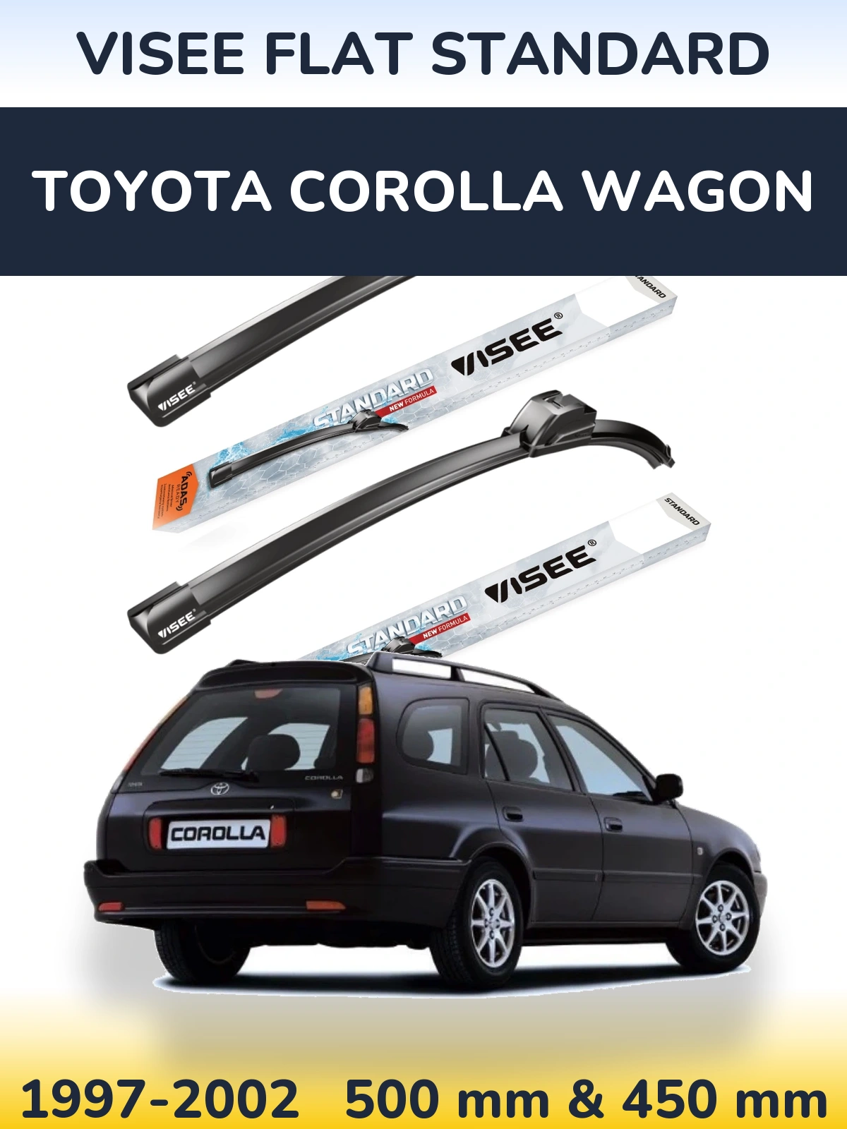 Torkarblad VISEE FLAT STANDARD för Toyota Corolla Wagon