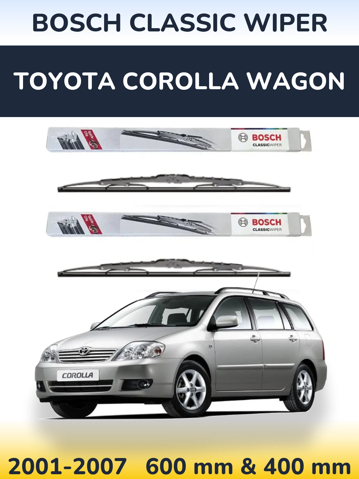 Torkarblad BOSCH Classic Wiper för Toyota Corolla Wagon