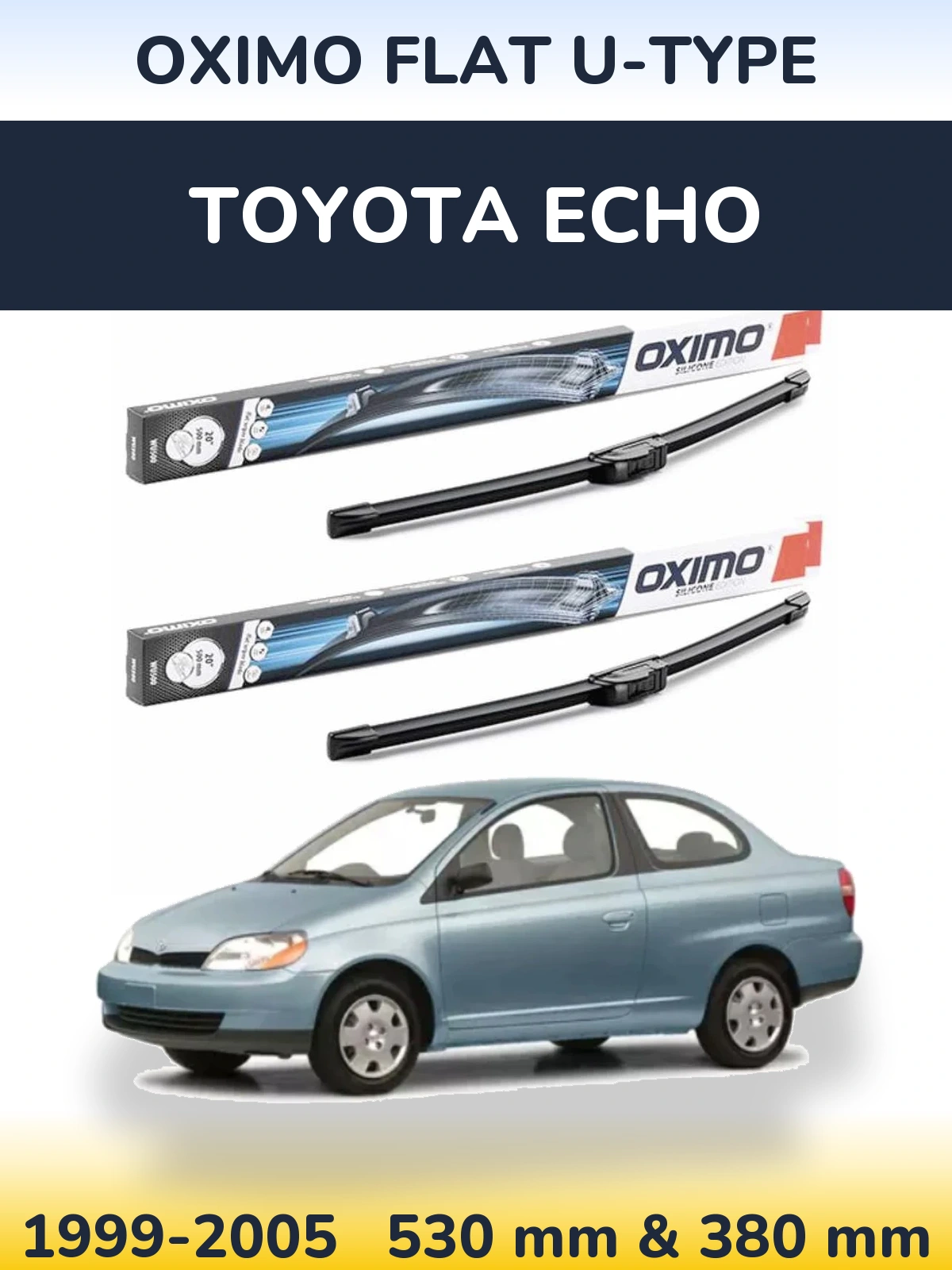 Torkarblad Oximo Flat U-type för Toyota Echo