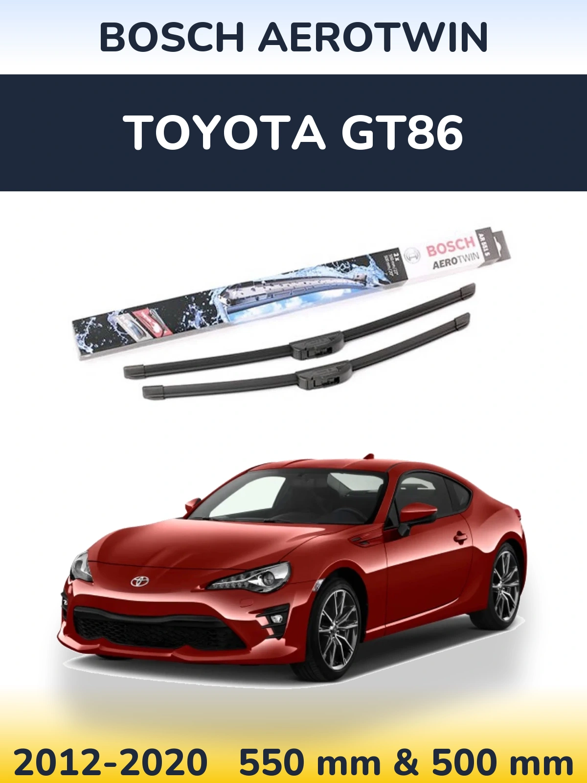 Torkarblad BOSCH AeroTwin för Toyota GT86
