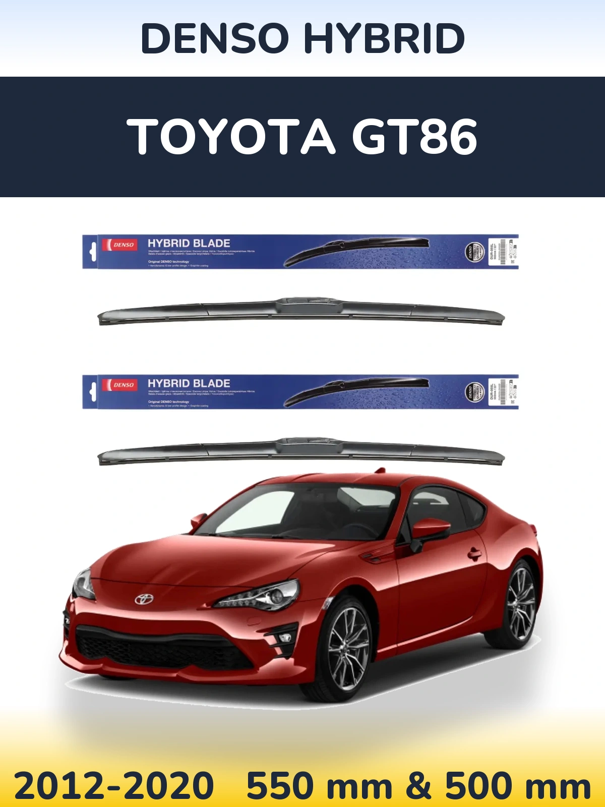 Torkarblad Denso Hybrid för Toyota GT86