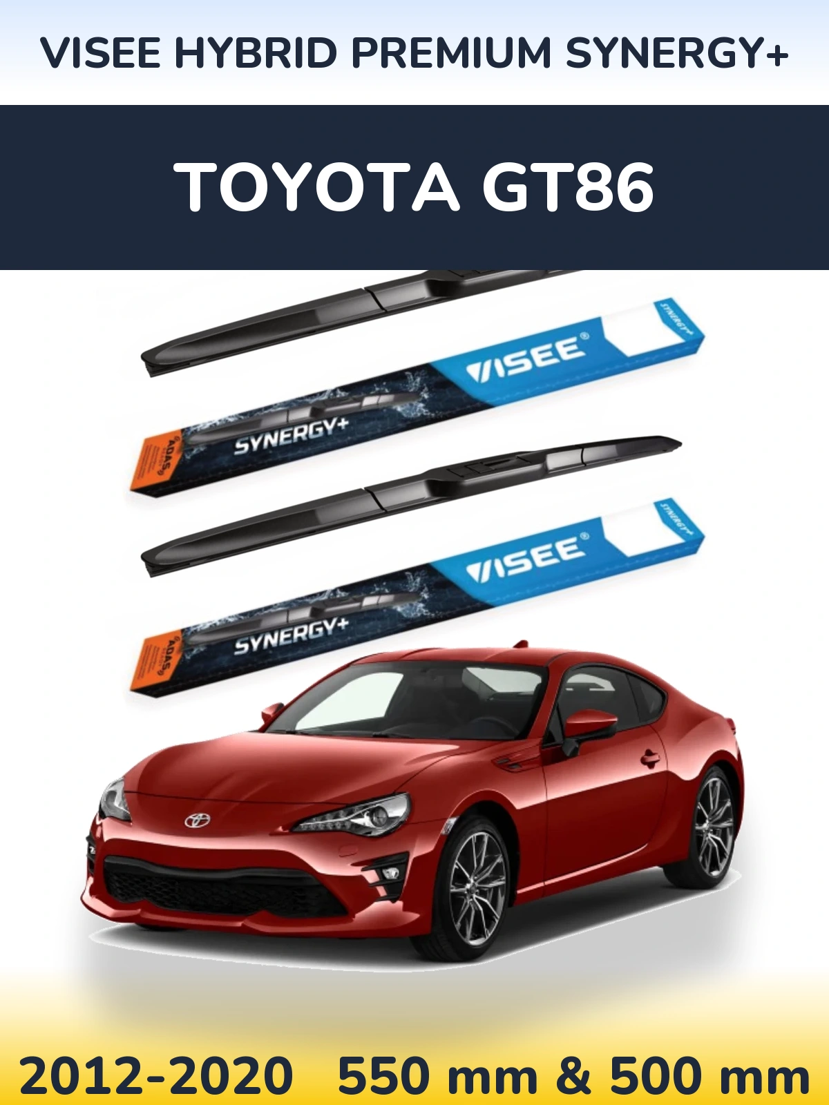 Torkarblad VISEE HYBRID PREMIUM SYNERGY+ för Toyota GT86