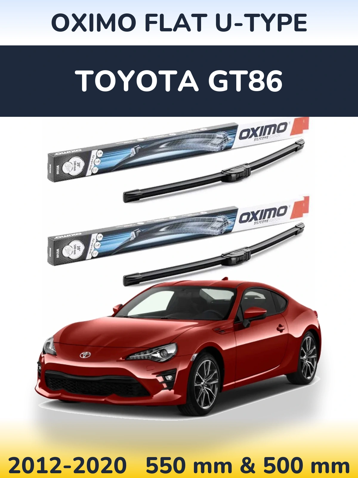 Torkarblad Oximo Flat U-type för Toyota GT86