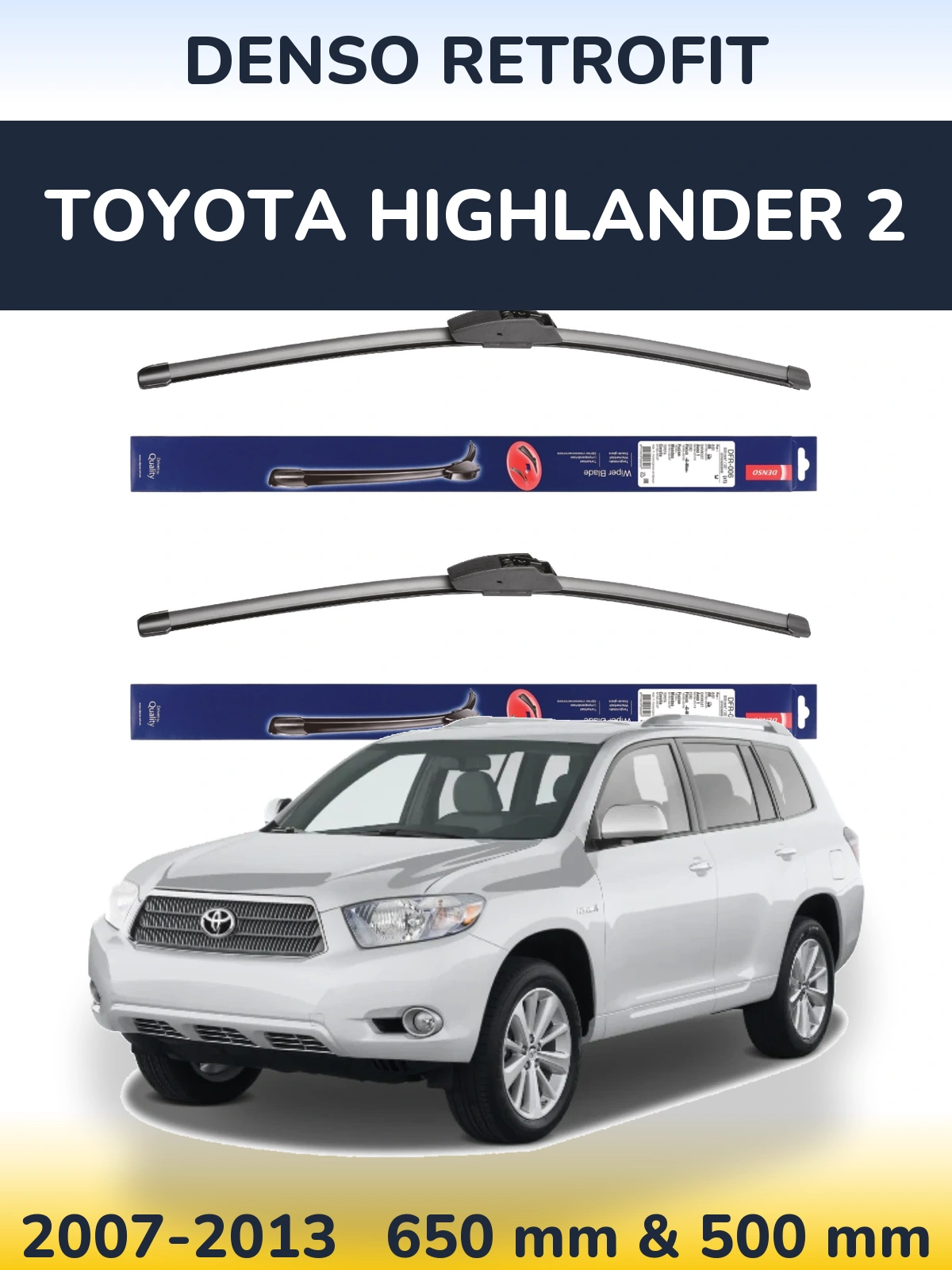 Torkarblad Denso Retrofit för Toyota Highlander 2