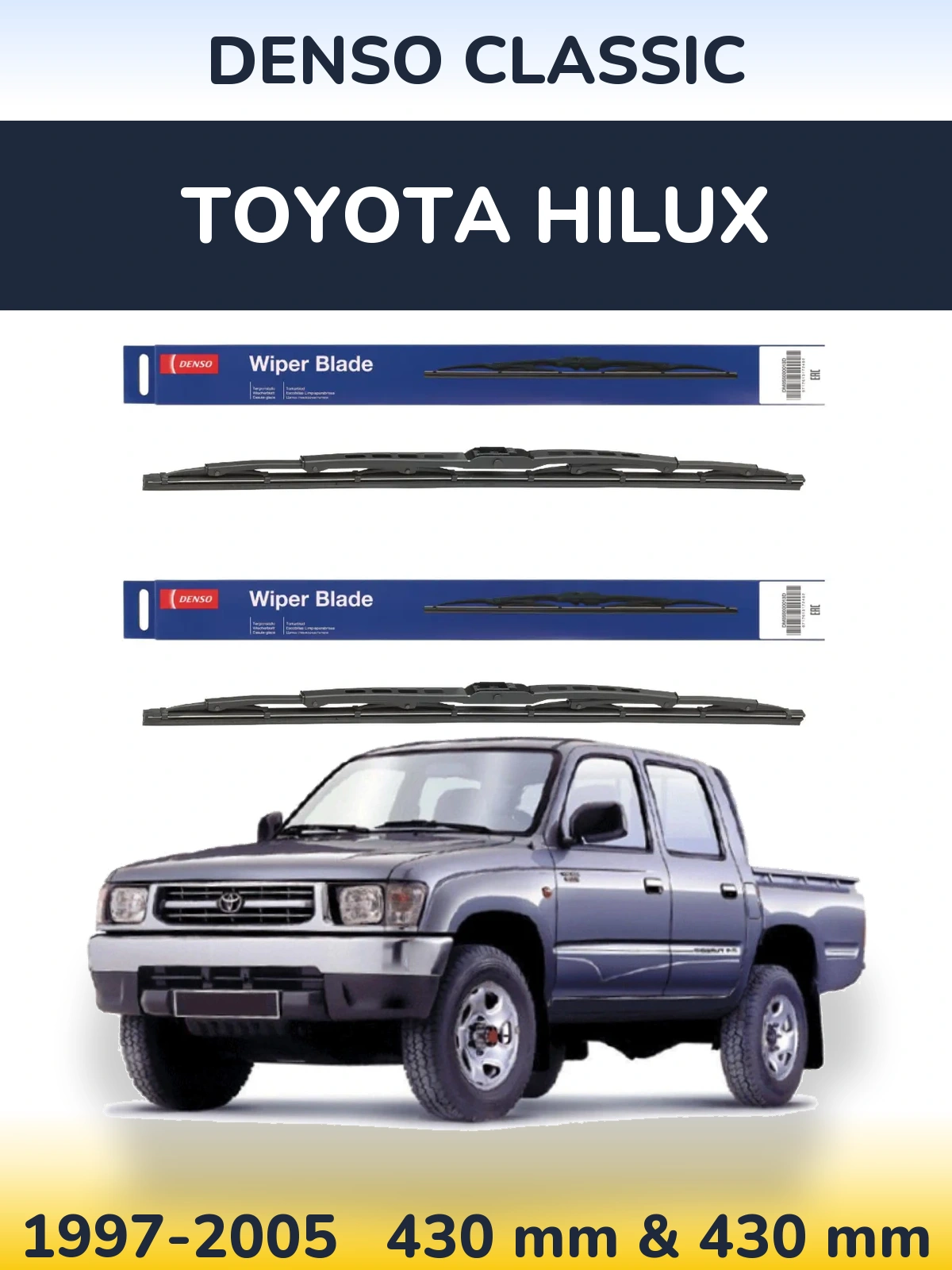 Torkarblad Denso Classic för Toyota Hilux