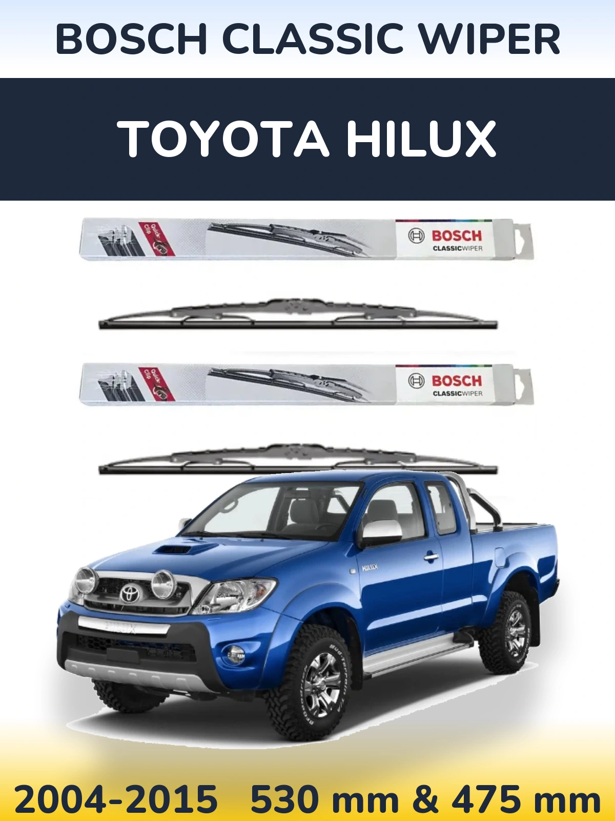 Torkarblad BOSCH Classic Wiper för Toyota Hilux