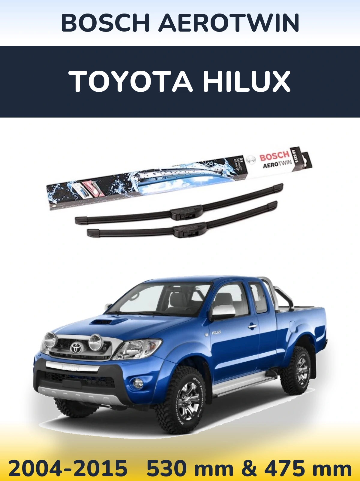 Torkarblad BOSCH AeroTwin för Toyota Hilux