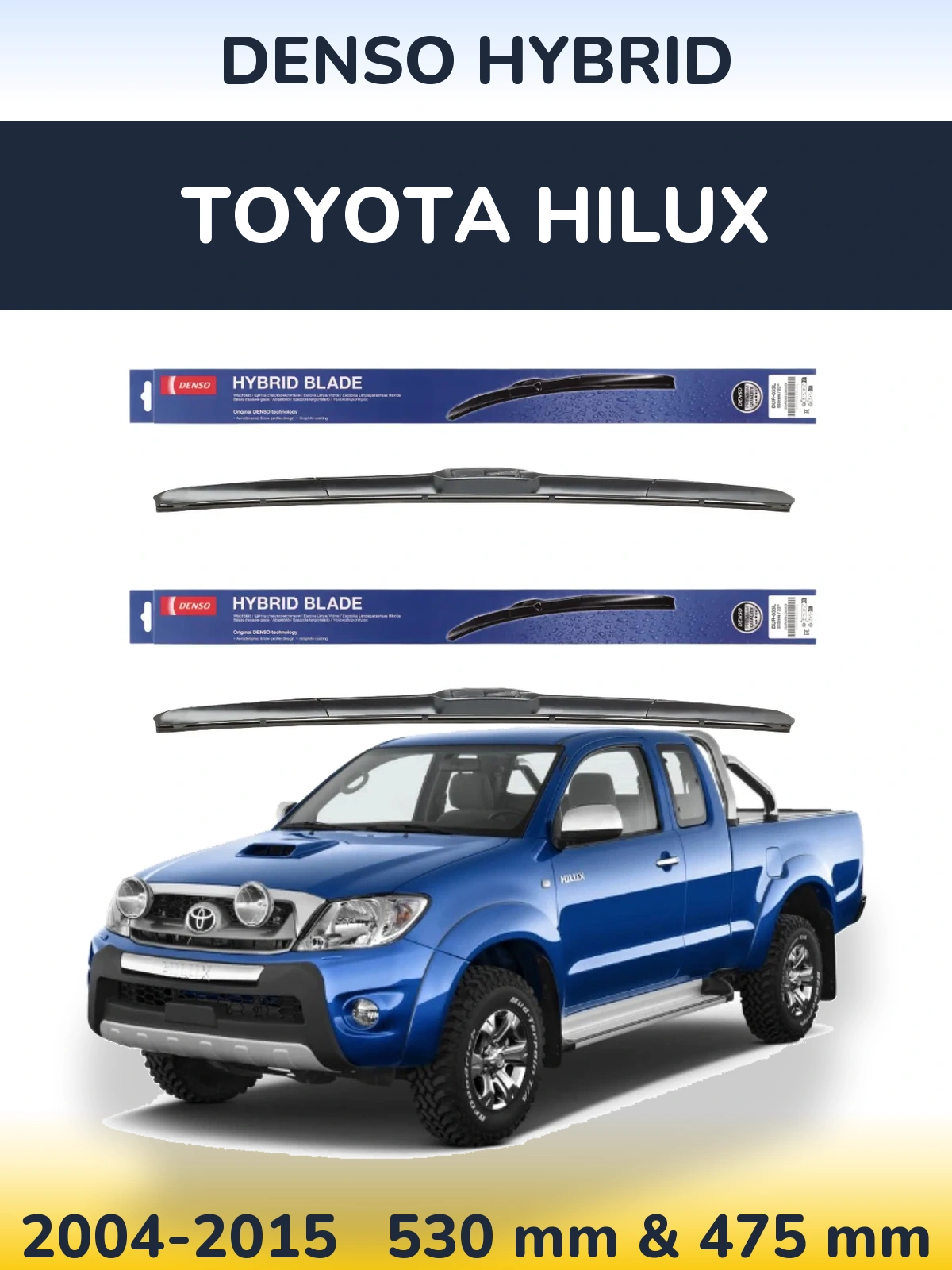 Torkarblad Denso Hybrid för Toyota Hilux