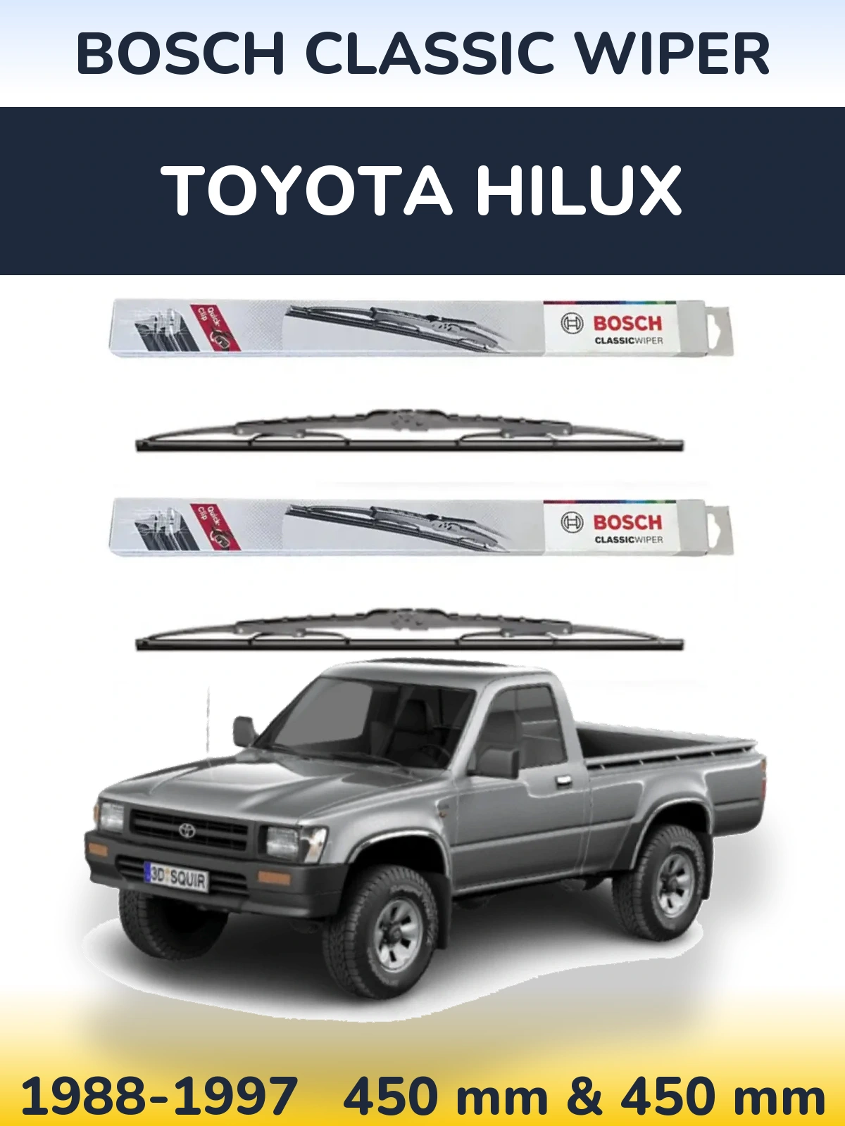Torkarblad BOSCH Classic Wiper för Toyota Hilux