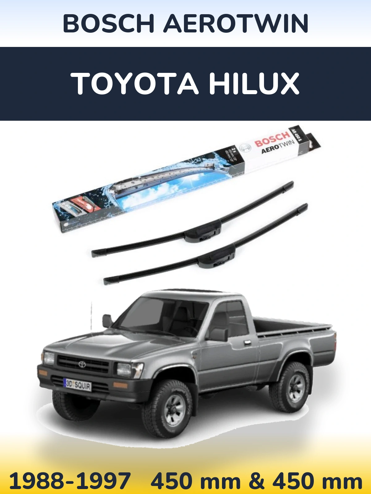 Torkarblad BOSCH AeroTwin för Toyota Hilux