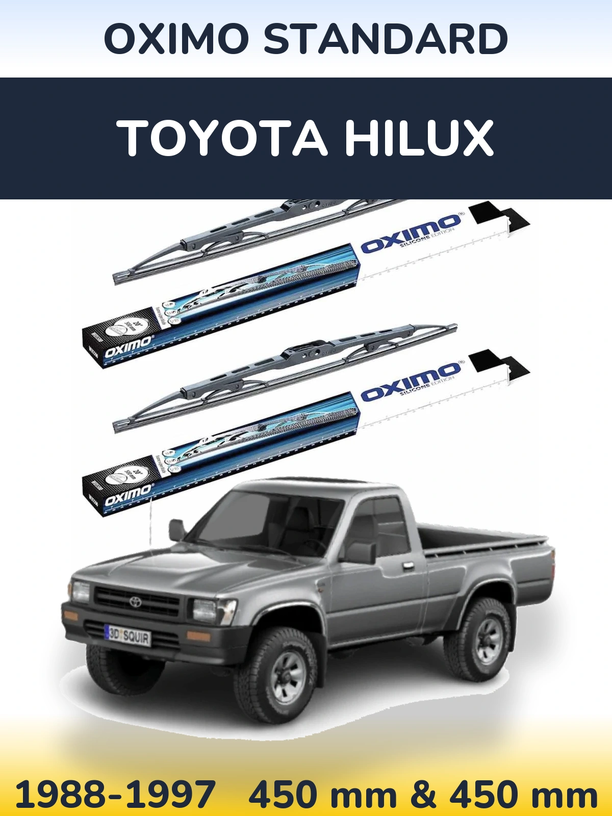 Torkarblad Oximo Standard för Toyota Hilux