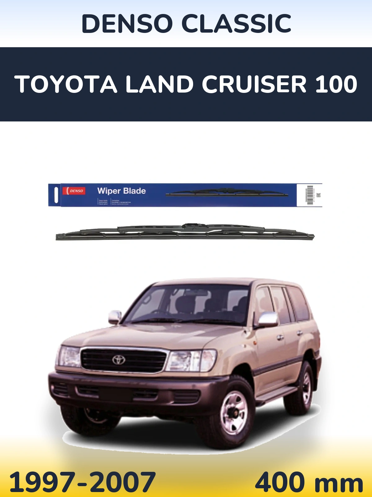 Torkarblad Denso Classic för Toyota Land Cruiser 100