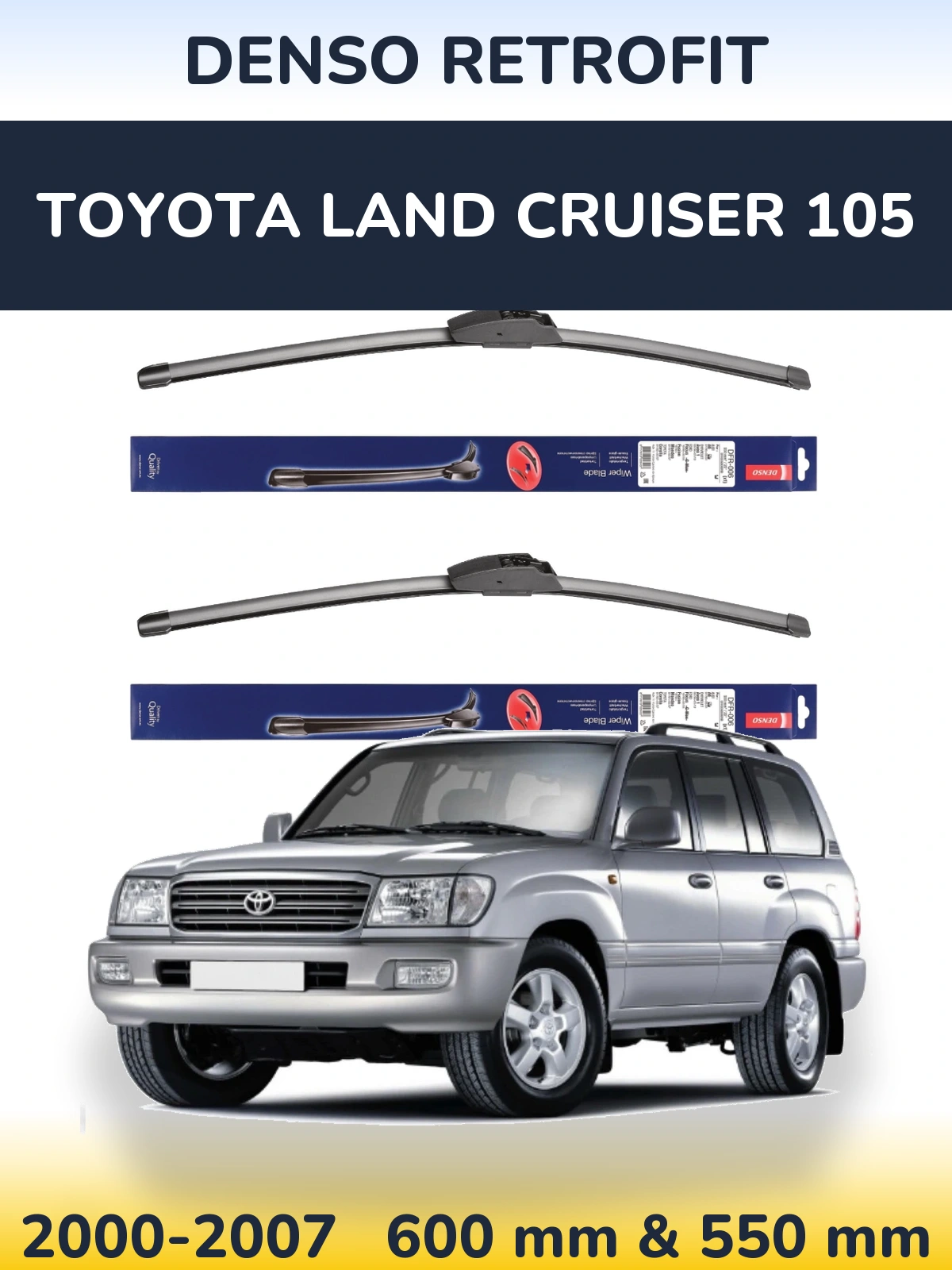 Torkarblad Denso Retrofit för Toyota Land Cruiser 105