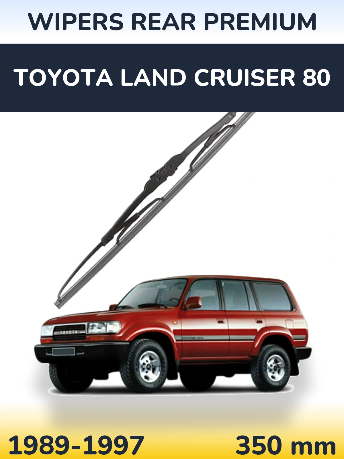 Torkarblad WIPERS REAR PREMIUM för Toyota Land Cruiser 80