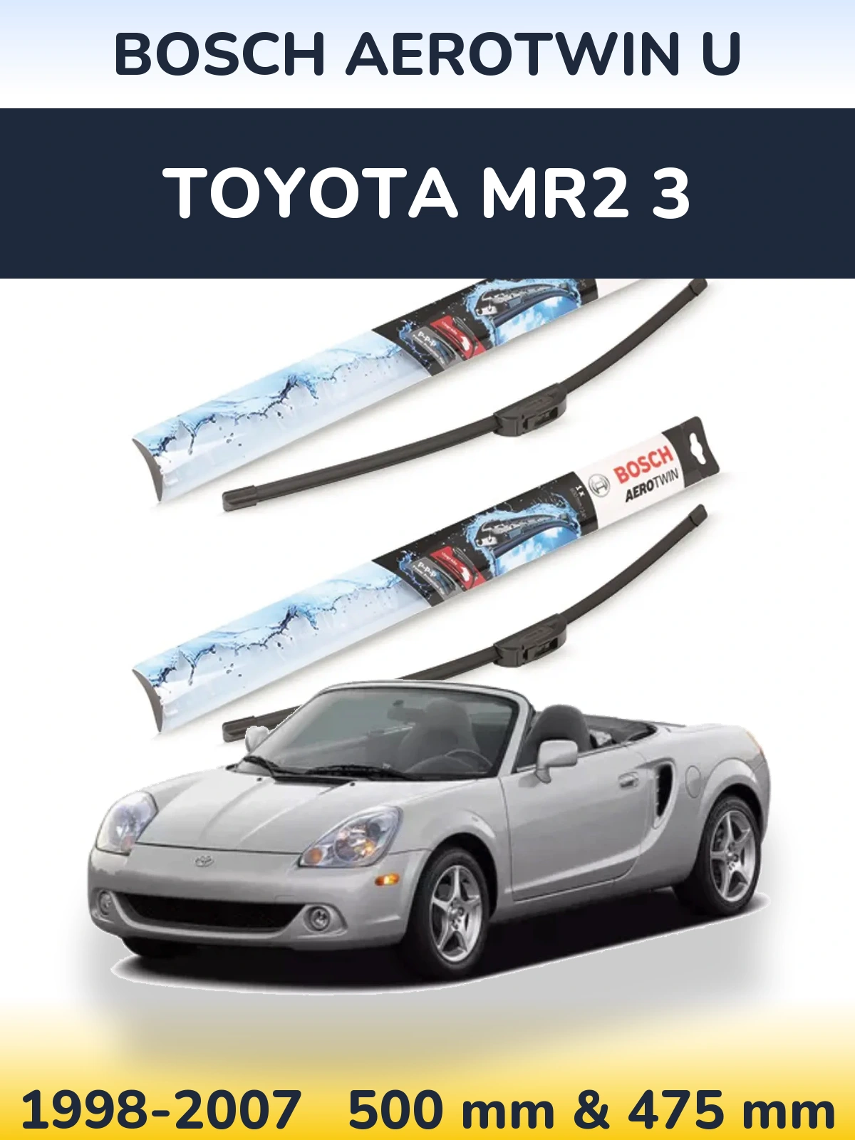 Torkarblad BOSCH AeroTwin U för Toyota MR2 3