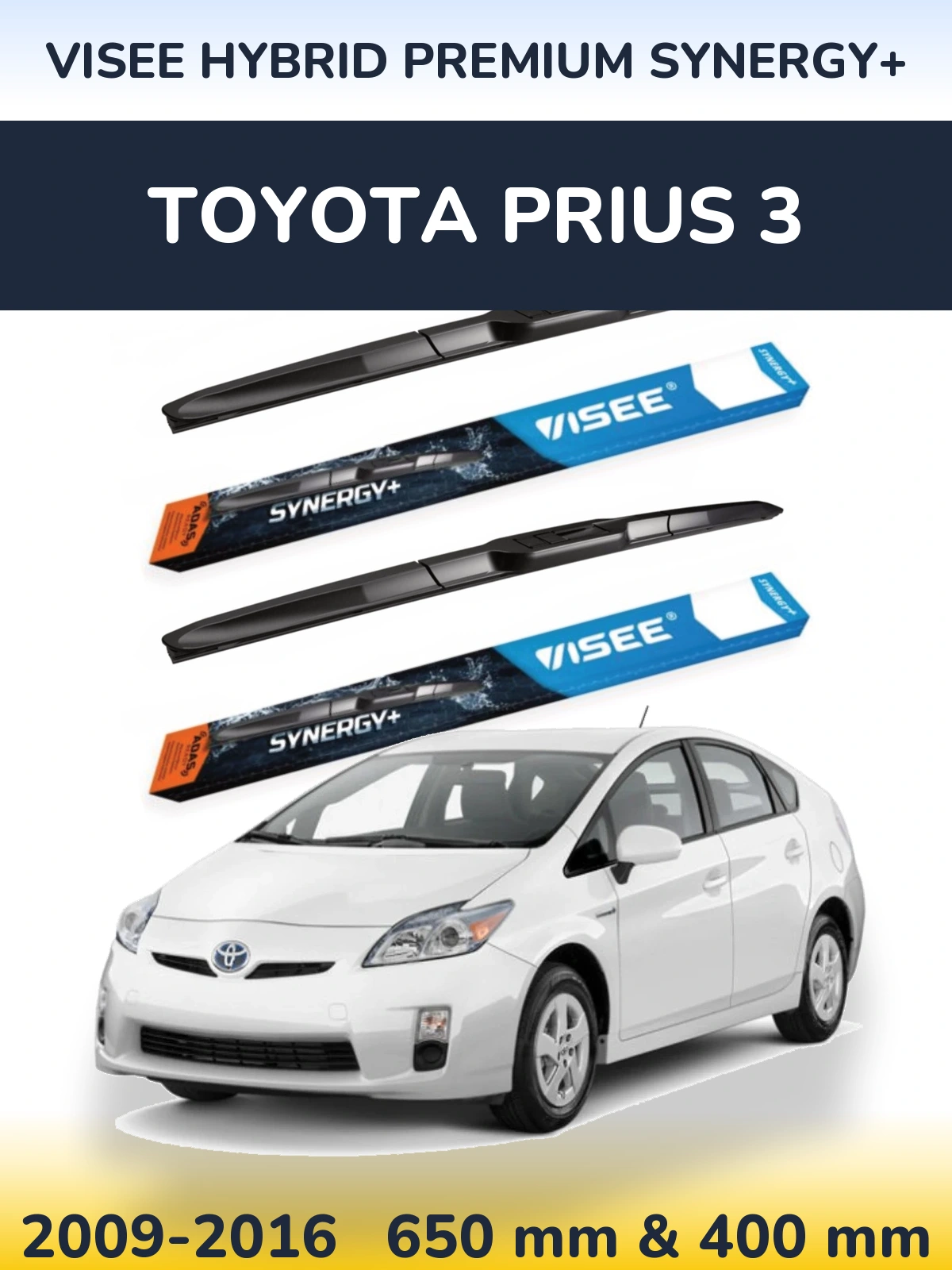 Torkarblad VISEE HYBRID PREMIUM SYNERGY+ för Toyota Prius 3