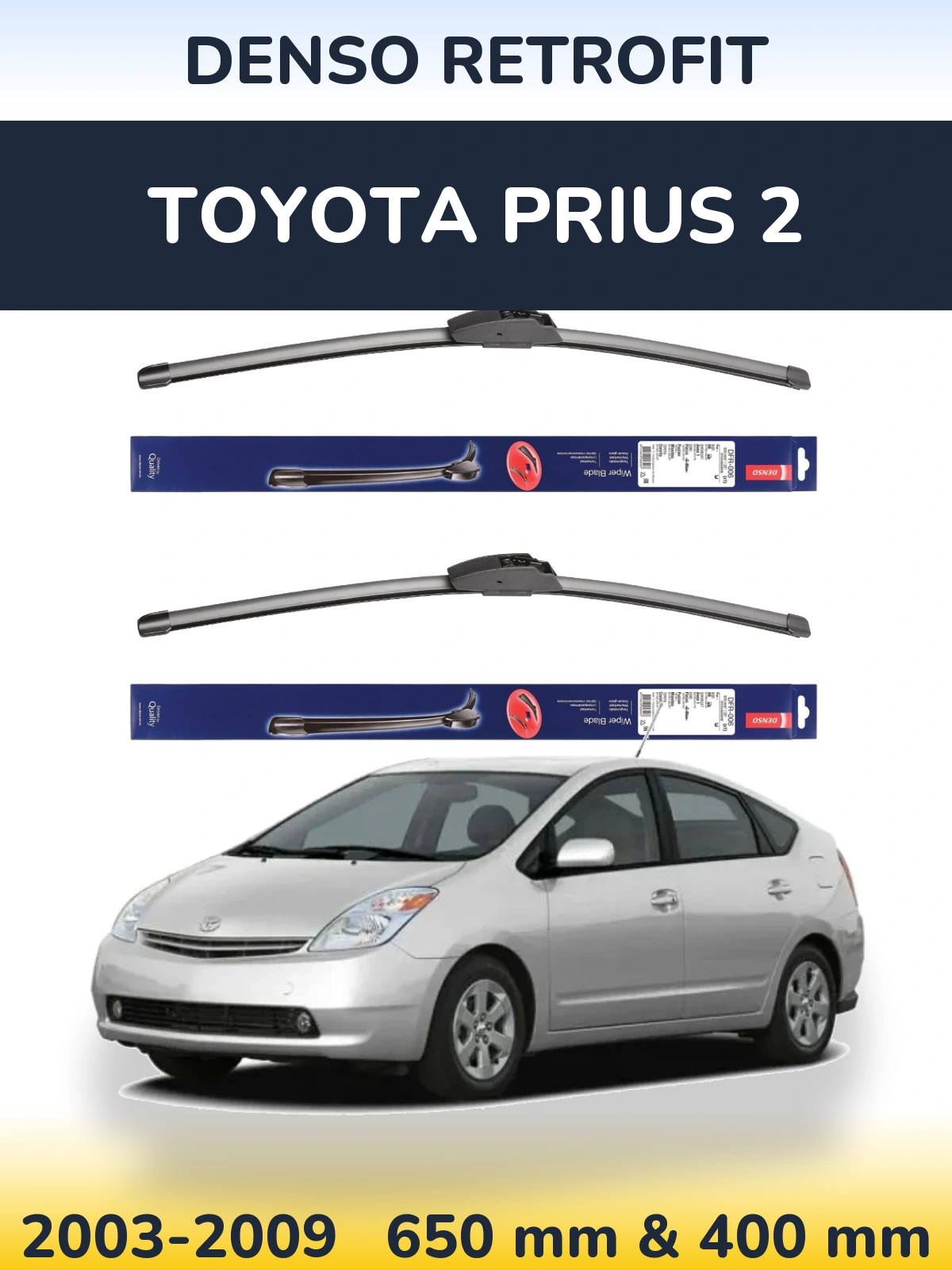 Torkarblad Denso Retrofit för Toyota Prius 2