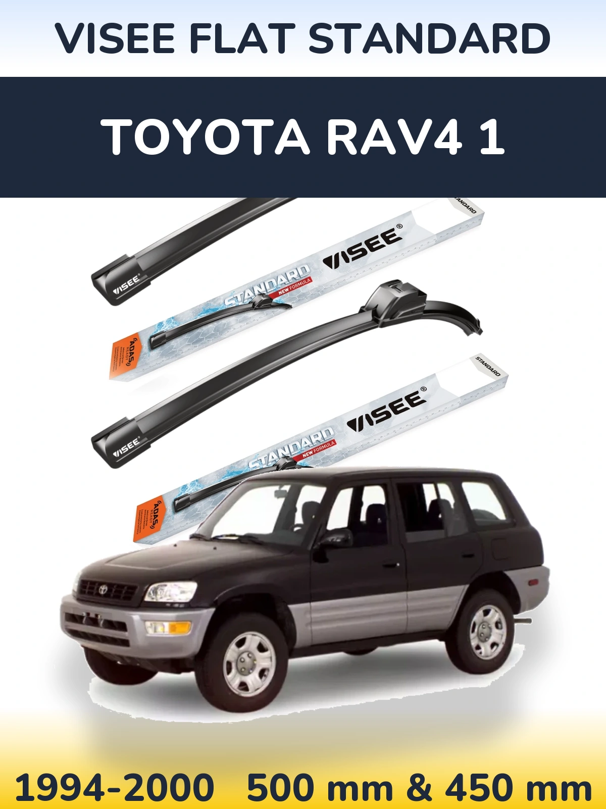 Torkarblad VISEE FLAT STANDARD för Toyota RAV4 1