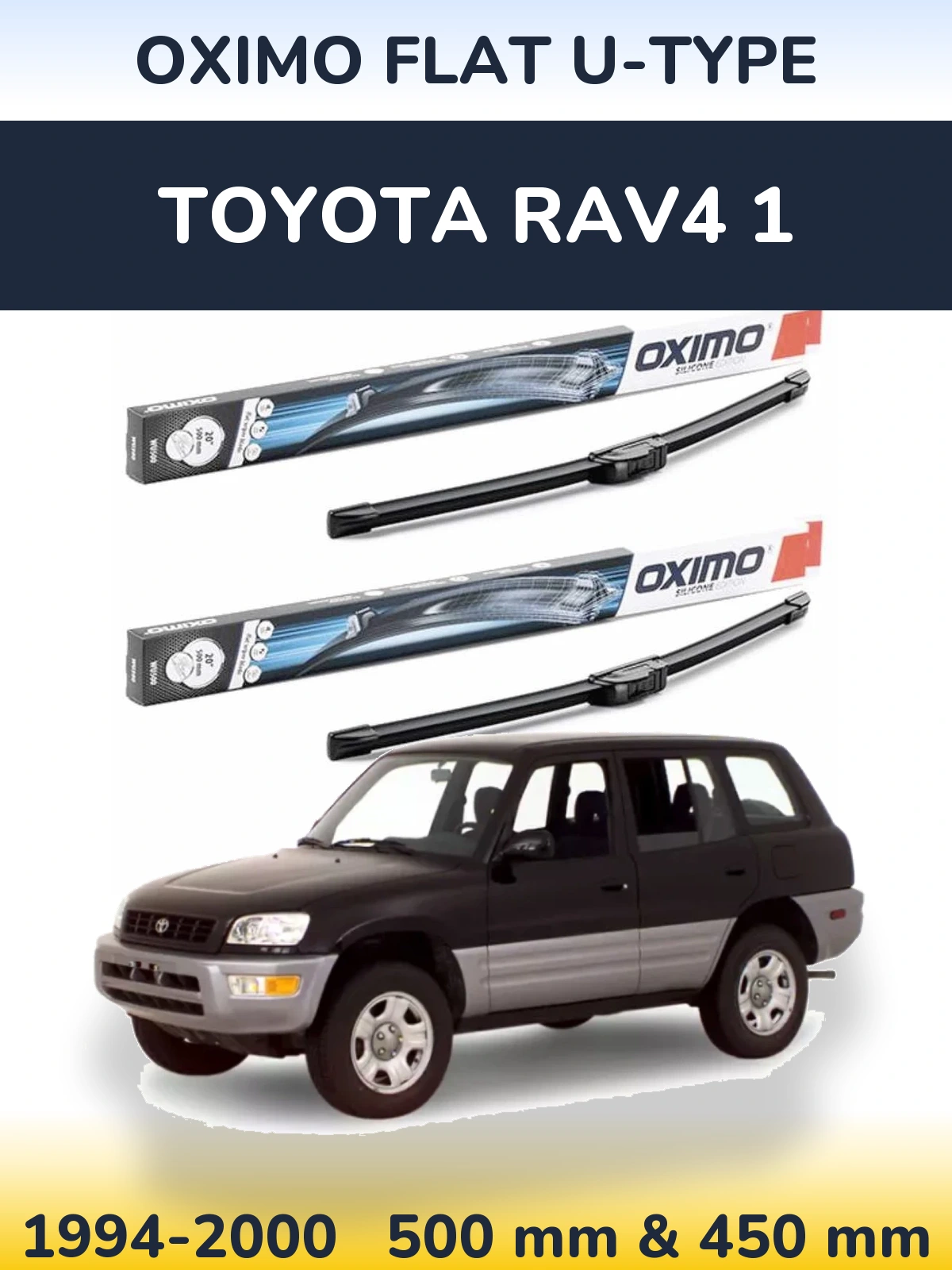 Torkarblad Oximo Flat U-type för Toyota RAV4 1