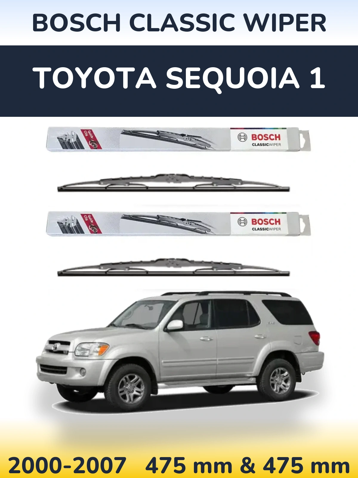 Torkarblad BOSCH Classic Wiper för Toyota Sequoia 1