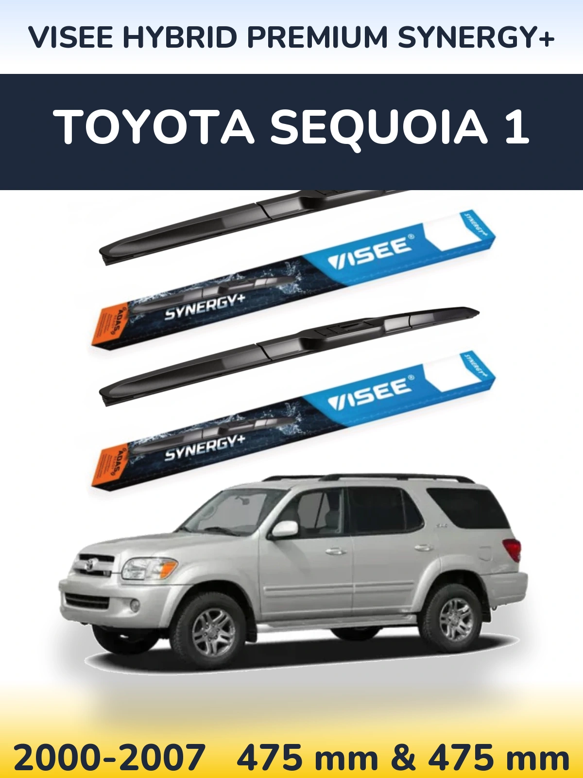 Torkarblad VISEE HYBRID PREMIUM SYNERGY+ för Toyota Sequoia 1