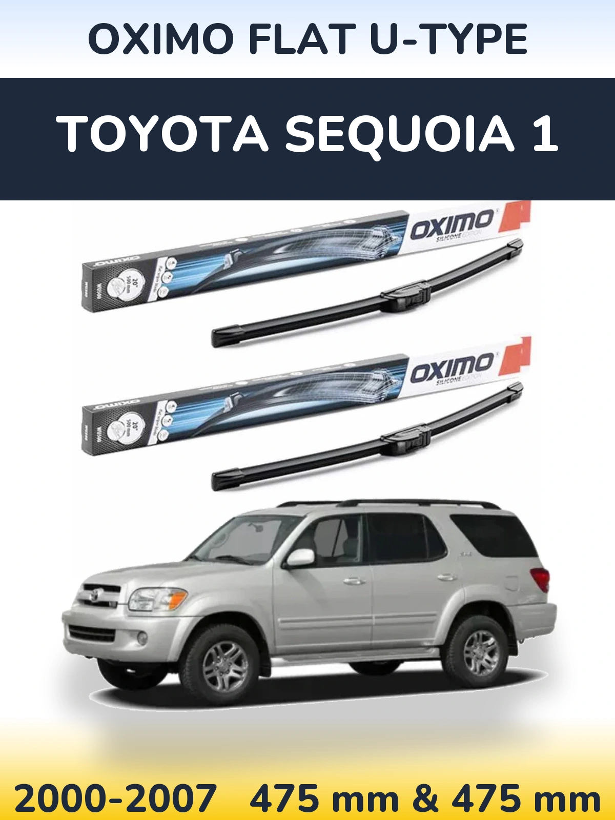 Torkarblad Oximo Flat U-type för Toyota Sequoia 1