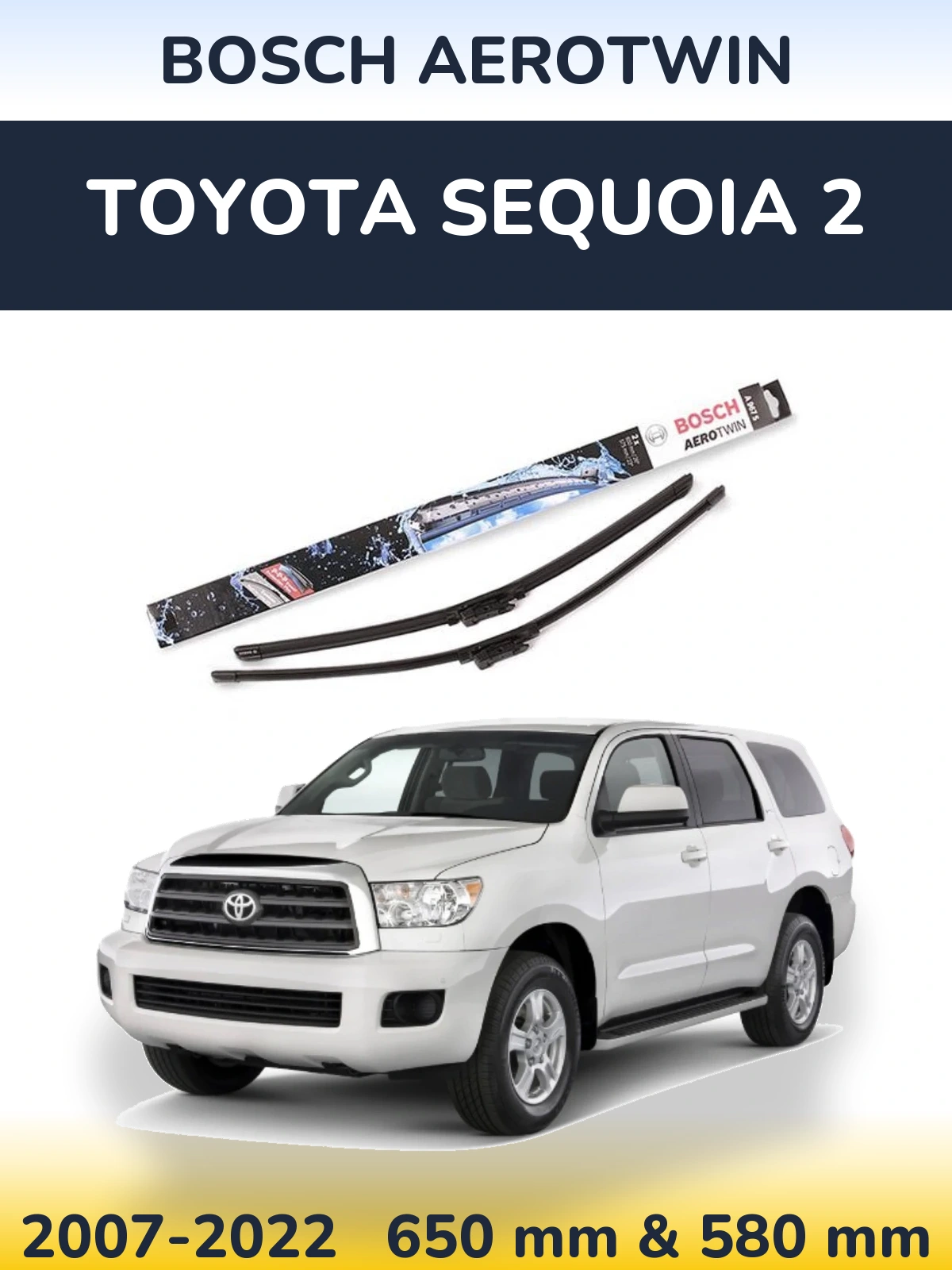 Torkarblad BOSCH AeroTwin för Toyota Sequoia 2