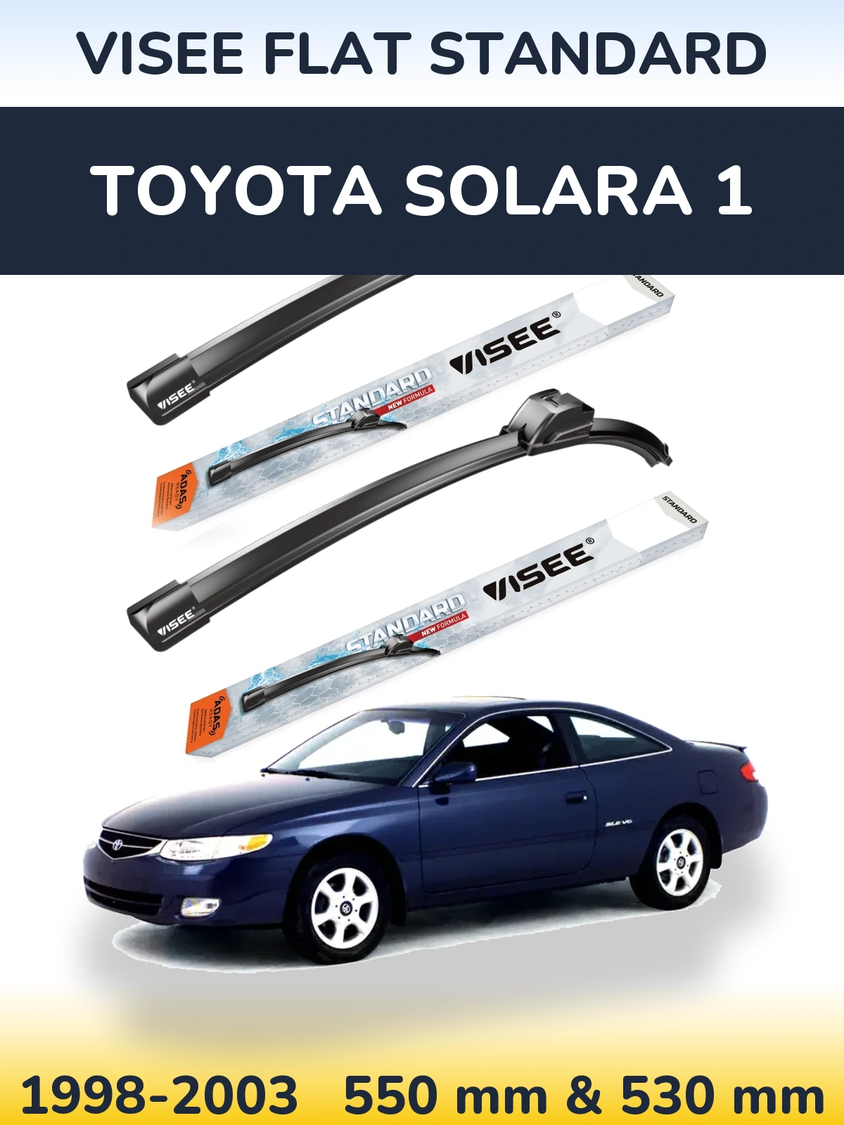 Torkarblad VISEE FLAT STANDARD för Toyota Solara 1