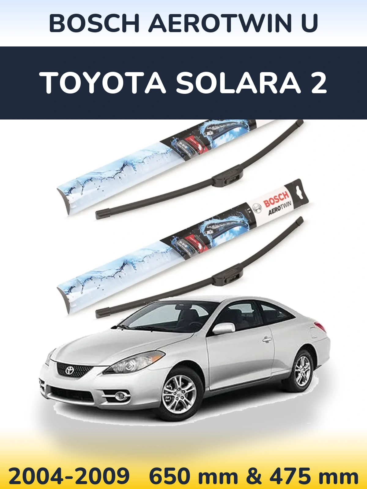 Torkarblad BOSCH AeroTwin U för Toyota Solara 2