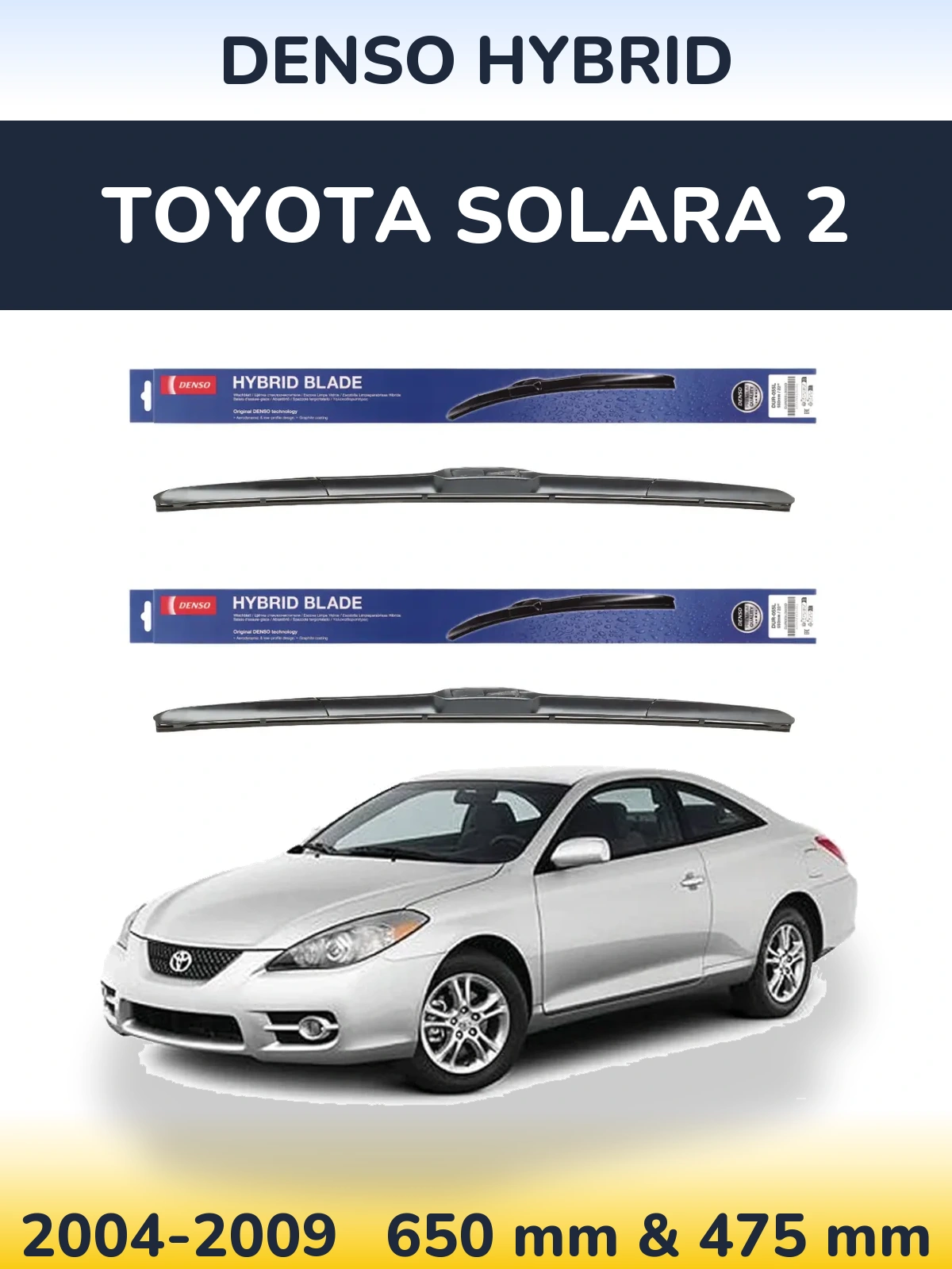Torkarblad Denso Hybrid för Toyota Solara 2
