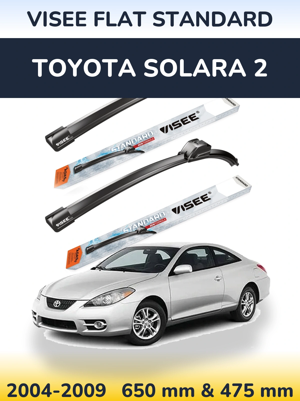 Torkarblad VISEE FLAT STANDARD för Toyota Solara 2