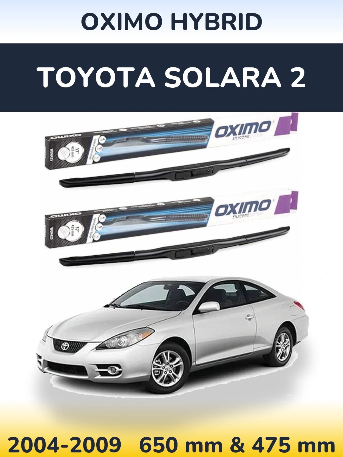 Torkarblad Oximo Hybrid för Toyota Solara 2