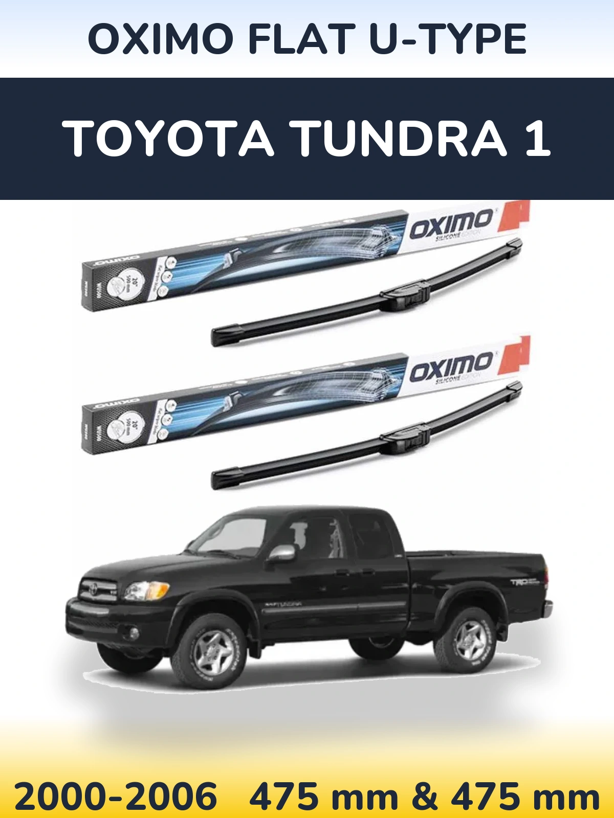 Torkarblad Oximo Flat U-type för Toyota Tundra 1