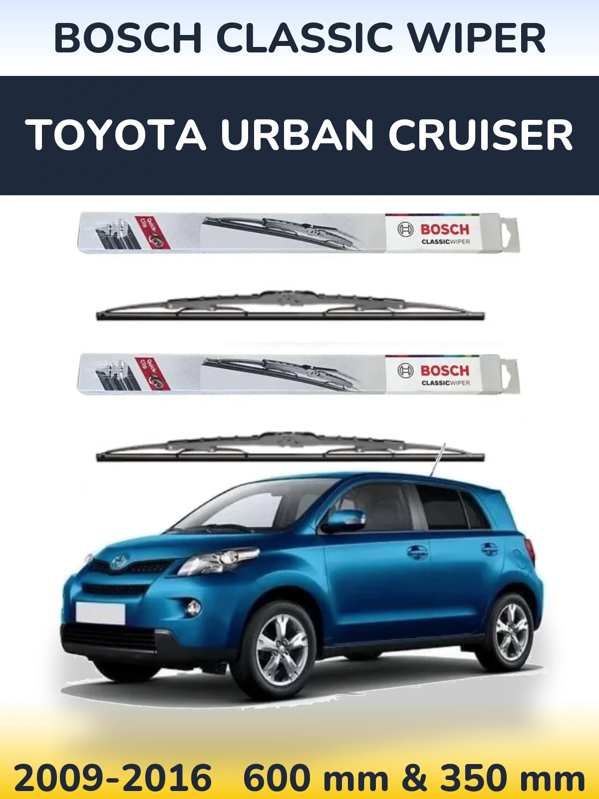 Torkarblad BOSCH Classic Wiper för Toyota Urban Cruiser
