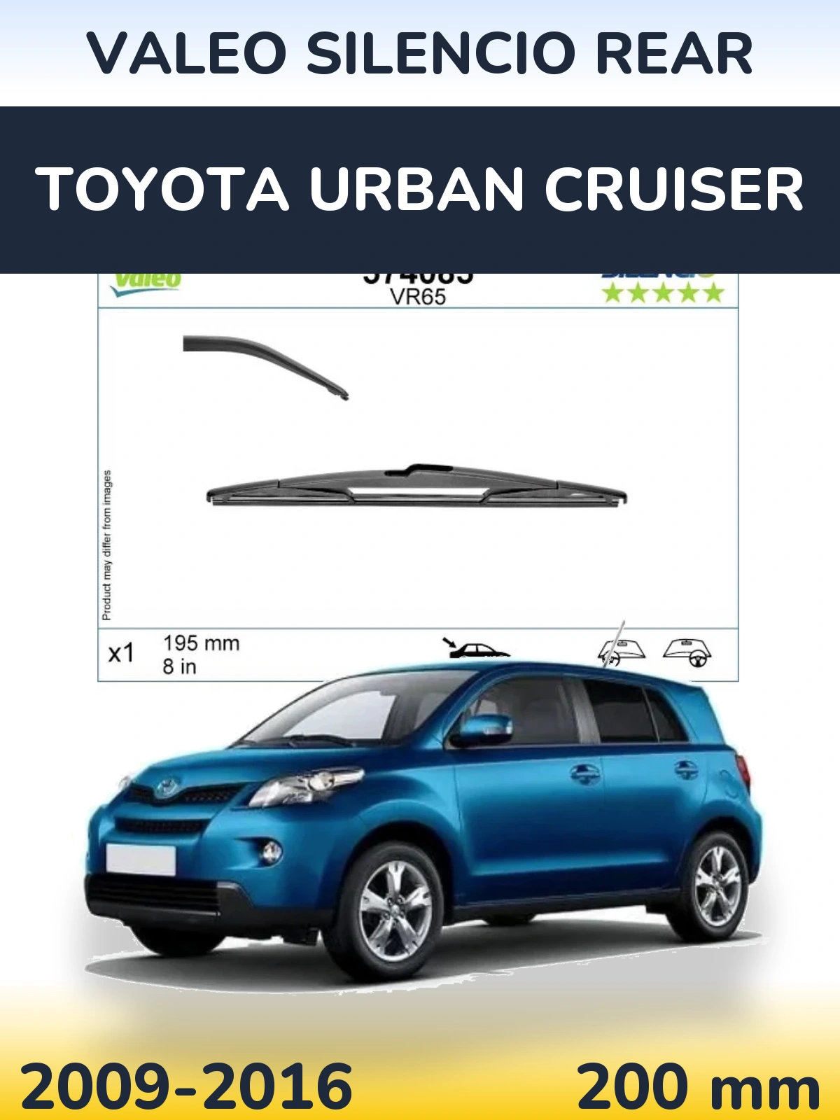 Torkarblad Valeo Silencio Rear för Toyota Urban Cruiser