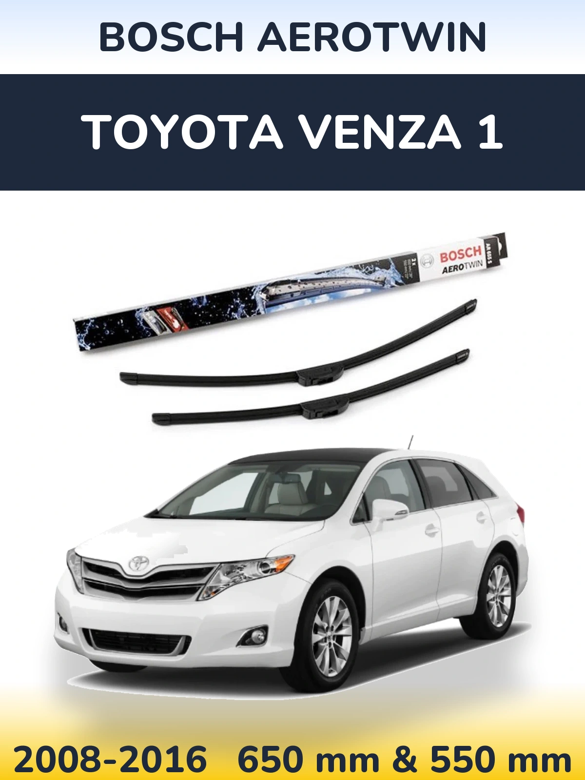 Torkarblad BOSCH AeroTwin för Toyota Venza 1