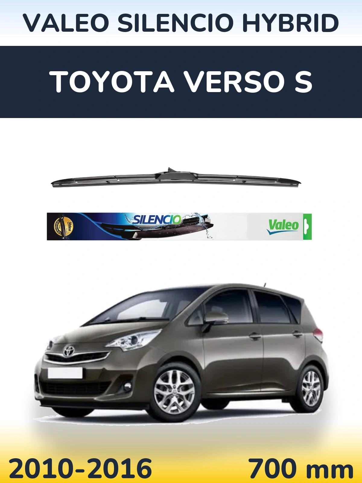 Torkarblad Valeo Silencio Hybrid för Toyota Verso S