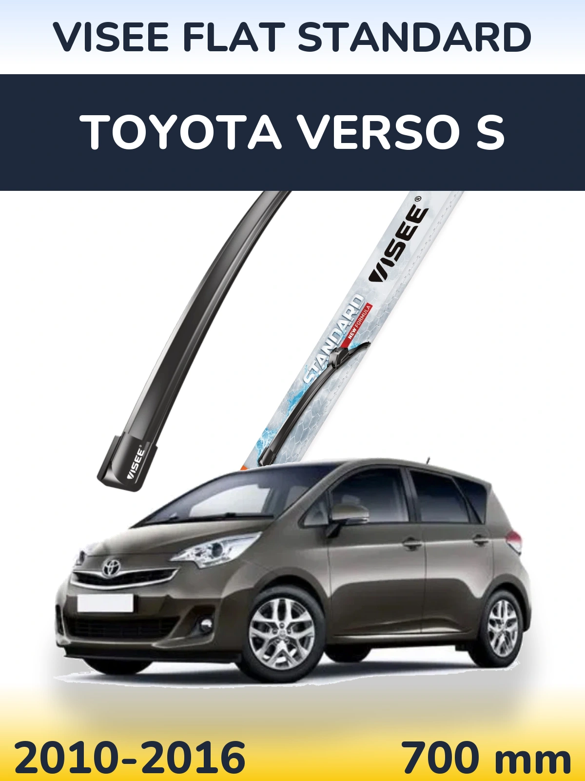 Torkarblad VISEE FLAT STANDARD för Toyota Verso S