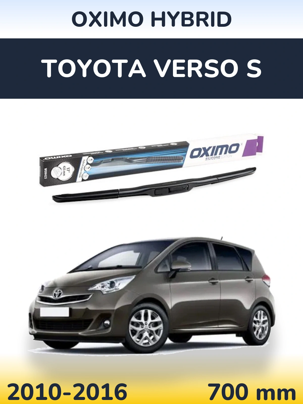 Torkarblad Oximo Hybrid för Toyota Verso S