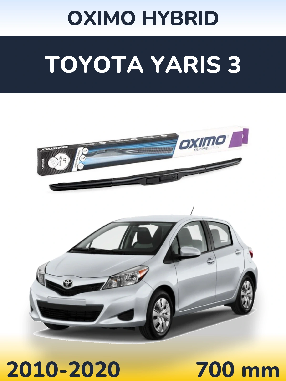 Torkarblad Oximo Hybrid för Toyota Yaris 3